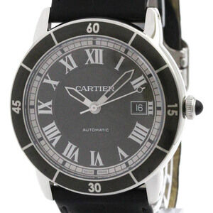 CARTIER Ronde Croisiere De Cartier Steel Automatic Mens Watch WSRN0003 Polished